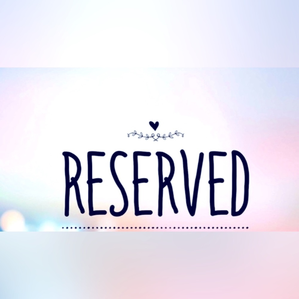 Reserved listing